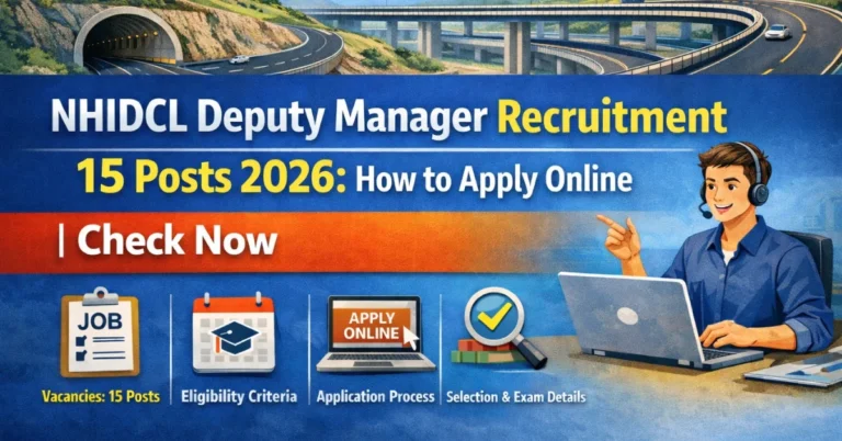 NHIDCL Deputy Manager Recruitment