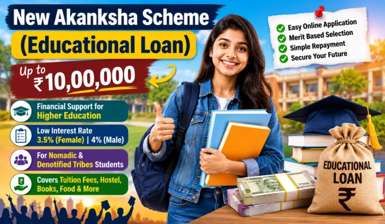 New Akanksha Scheme (Educational Loan) (GNDTDC)